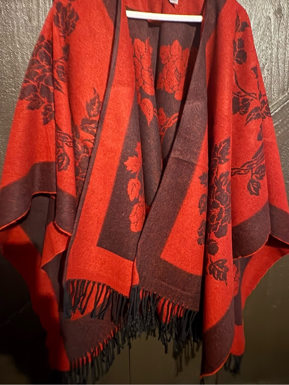 Black and Maroon Wrap